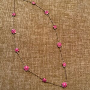 Pink Geometric Necklace Kate Spade